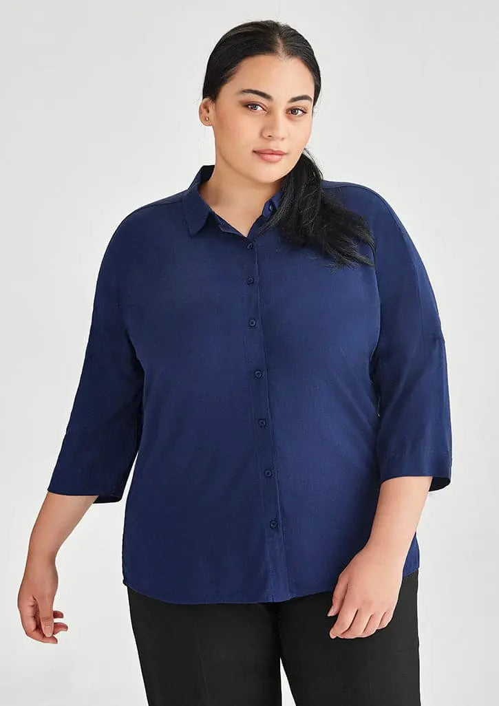 Biz Collection Dahlia 3/4 Sleeve Blouse RB366LT Metro Workwear.